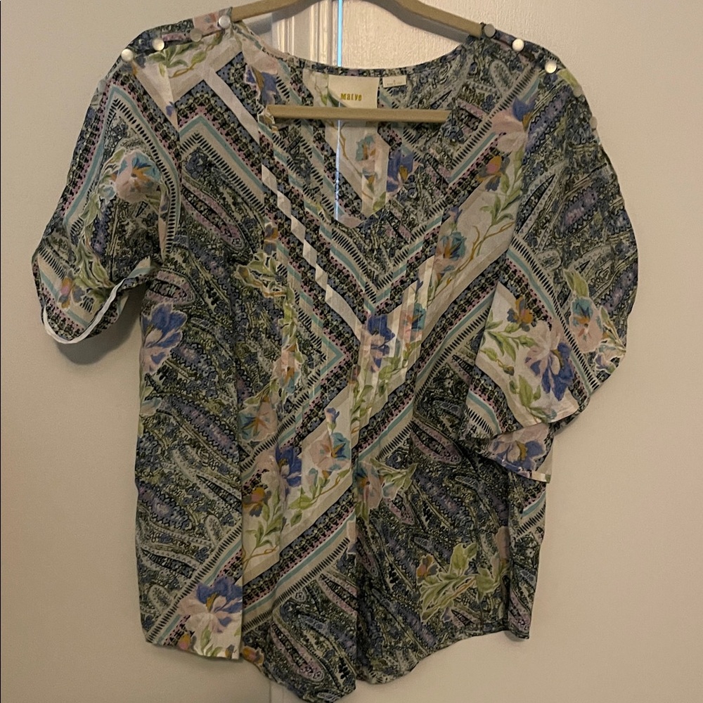 Maeve Multicolor Floral Blouse